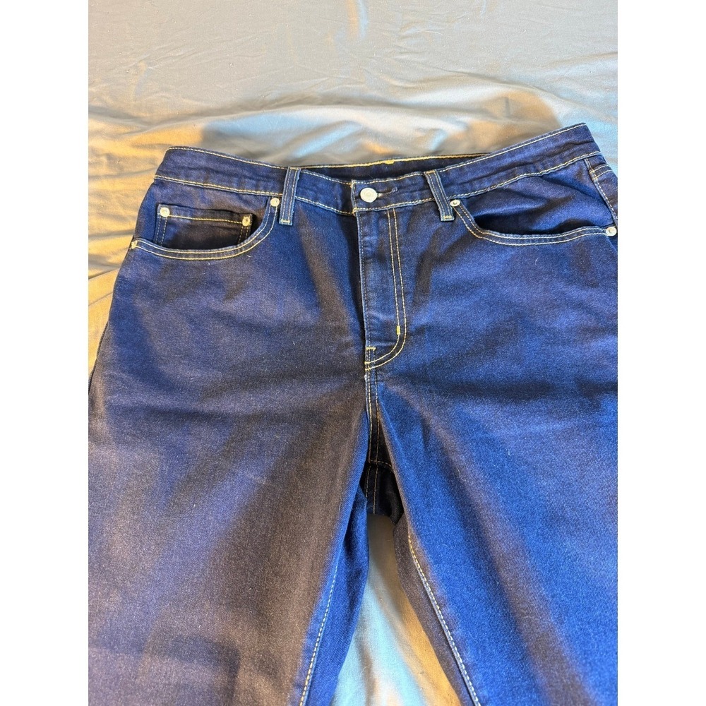Levi Strauss & Co Womens Dark Wash Bootcut Denim Jeans Indigo Stretch Size 16W